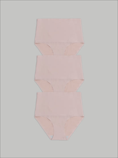 Kit com 3 Calcinha Caleçon Modeladora Sem Costura Segunda Pele Rose - R$116,90 cada