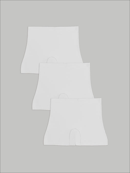 Kit com 3 Calcinhas Shorts Sem Costura Segunda Pele Branco - R$71,90 Cada