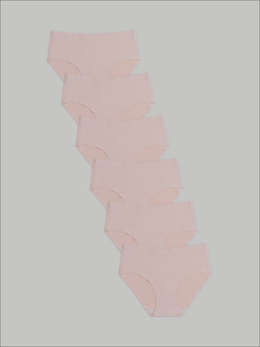 Kit com 6 Calcinhas Caleçon Redutora Sem Costura Segunda Pele Rose - R$63,90 cada