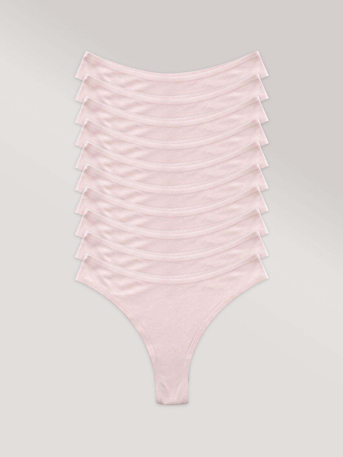 Kit com 10 Calcinhas Asa Delta Invisível Sem Costura Rose