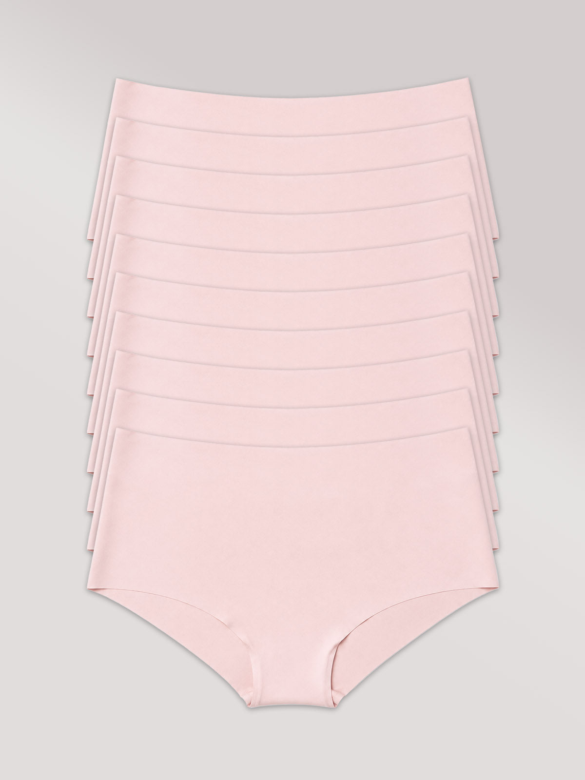 Kit com 10 Calcinhas Caleçon Invisível Sem Costura Rose
