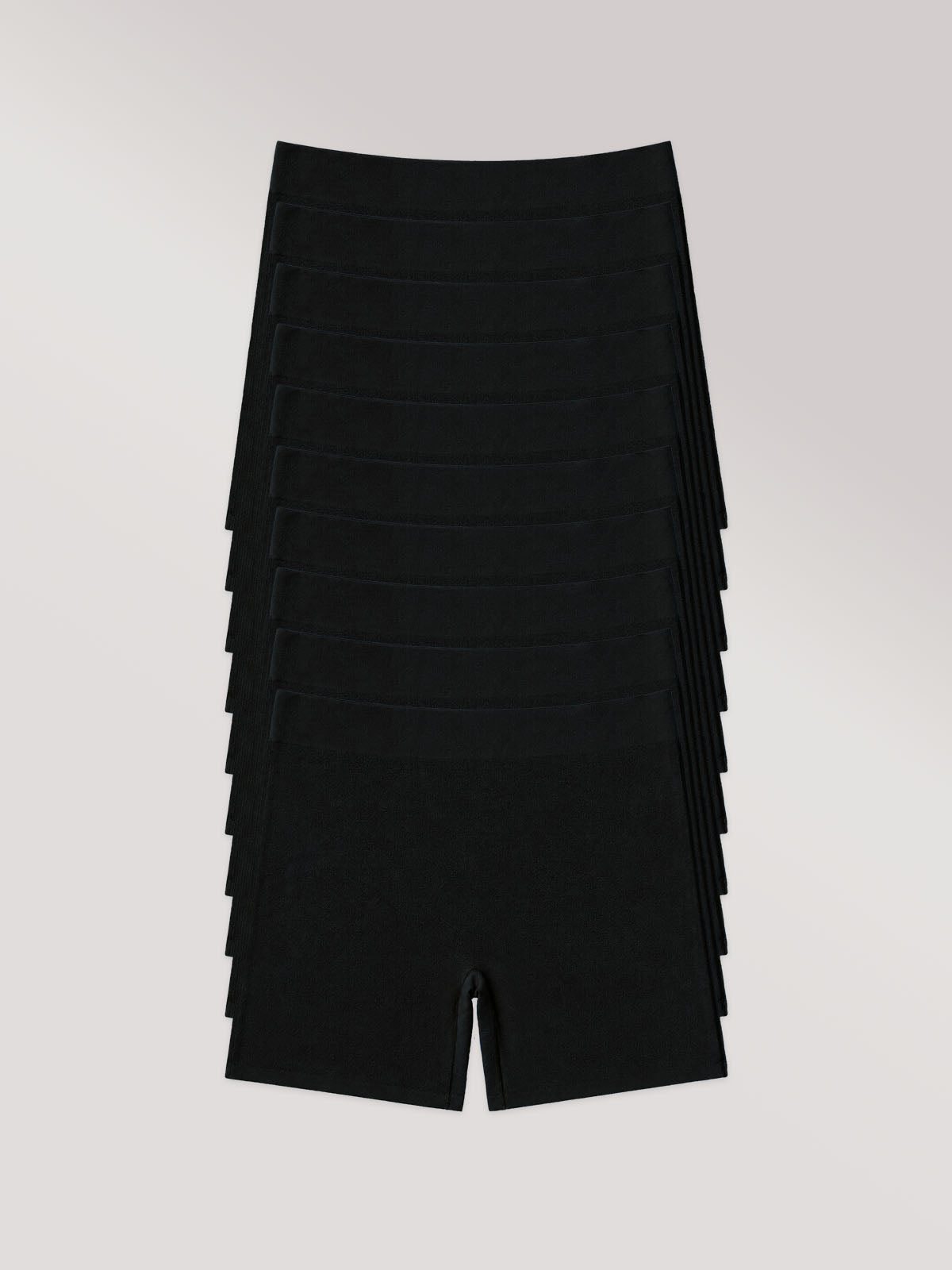 Kit com 10 Calcinhas Shorts Algodão Premium Sem Costura Preto