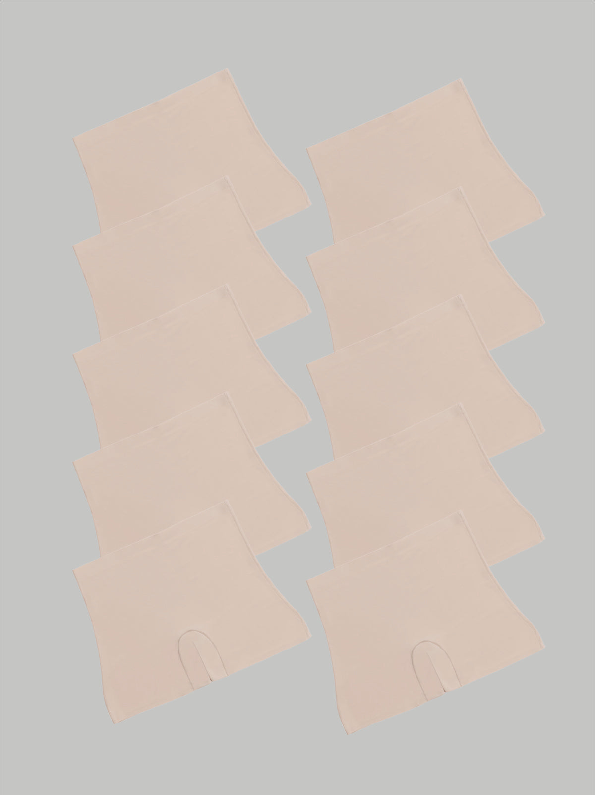 Kit com 10 Calcinhas Shorts Sem Costura Segunda Pele Bege - R$59,90 Cada