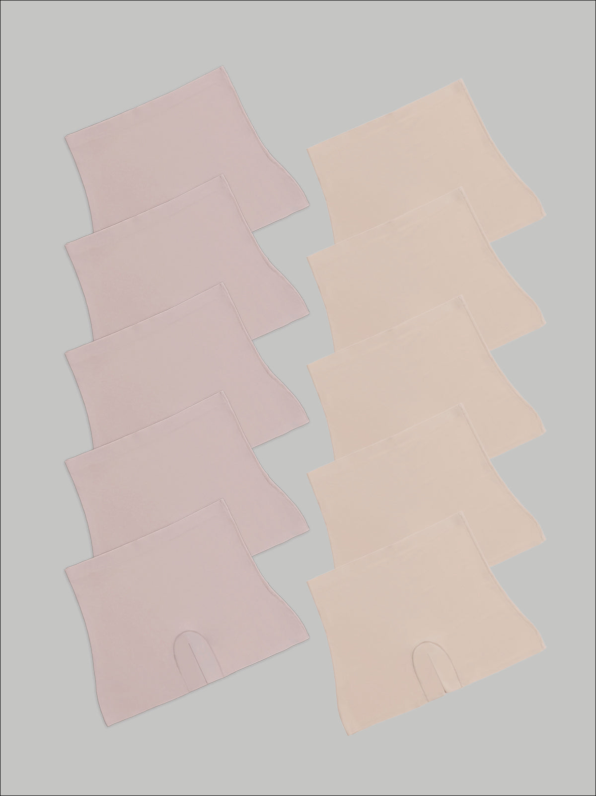 Kit com 10 Calcinhas Shorts Sem Costura Segunda Pele (5 Bege e 5 Rose) - R$59,90 Cada