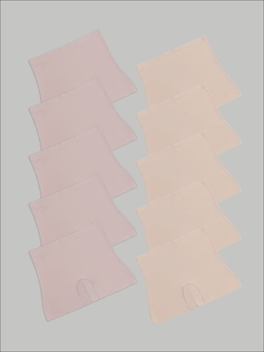 Kit com 10 Calcinhas Shorts Sem Costura Segunda Pele (5 Bege e 5 Rose) - R$59,90 Cada