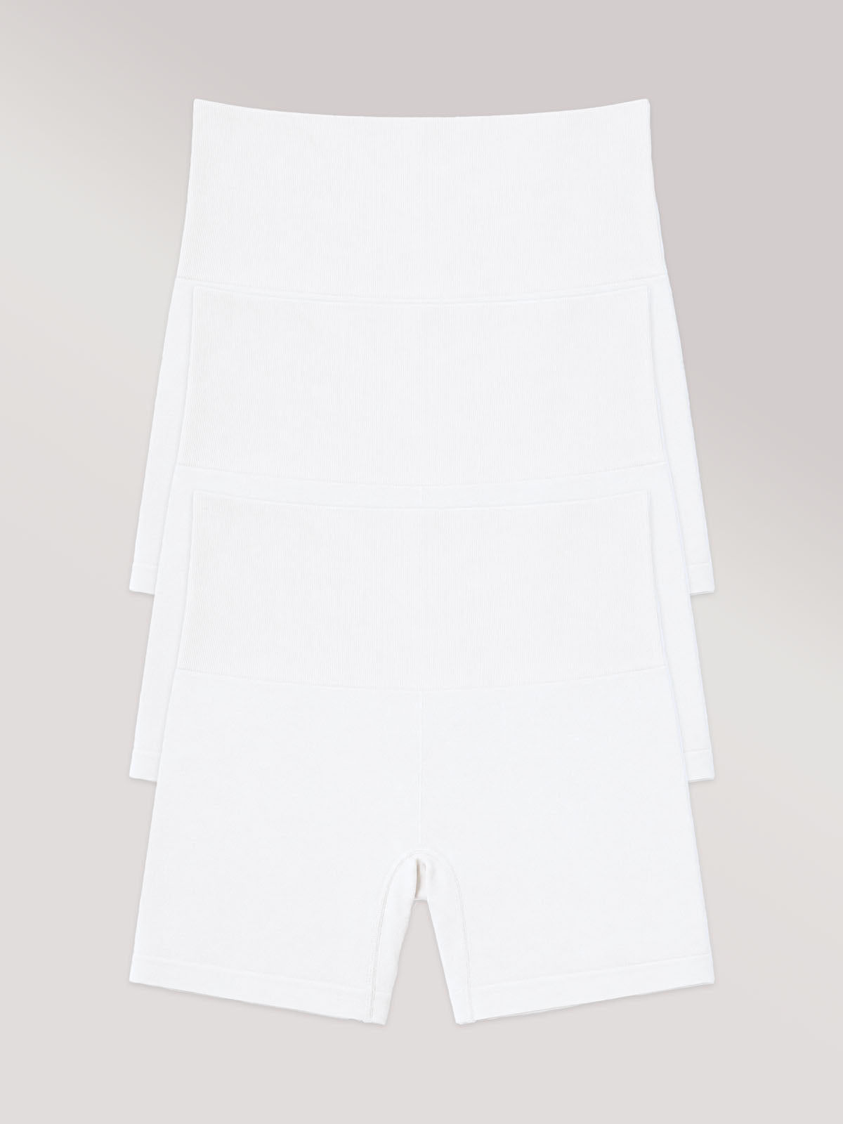 Kit com 3 Calcinhas Boxer Modeladora Sem Costura Premium Branco