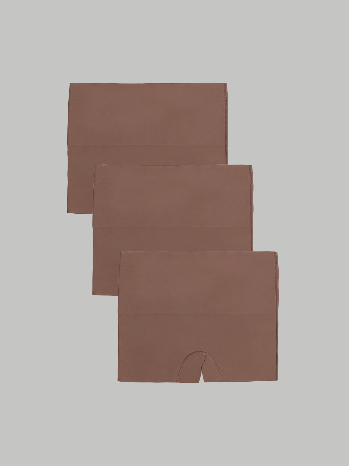 Kit com 3 Calcinhas Boxer Redutora Sem Costura Segunda Pele Marrom Cacau - R$80,90 Cada