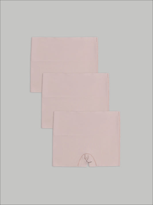 Kit com 3 Calcinhas Boxer Redutora Sem Costura Segunda Pele Rose - R$80,90 Cada