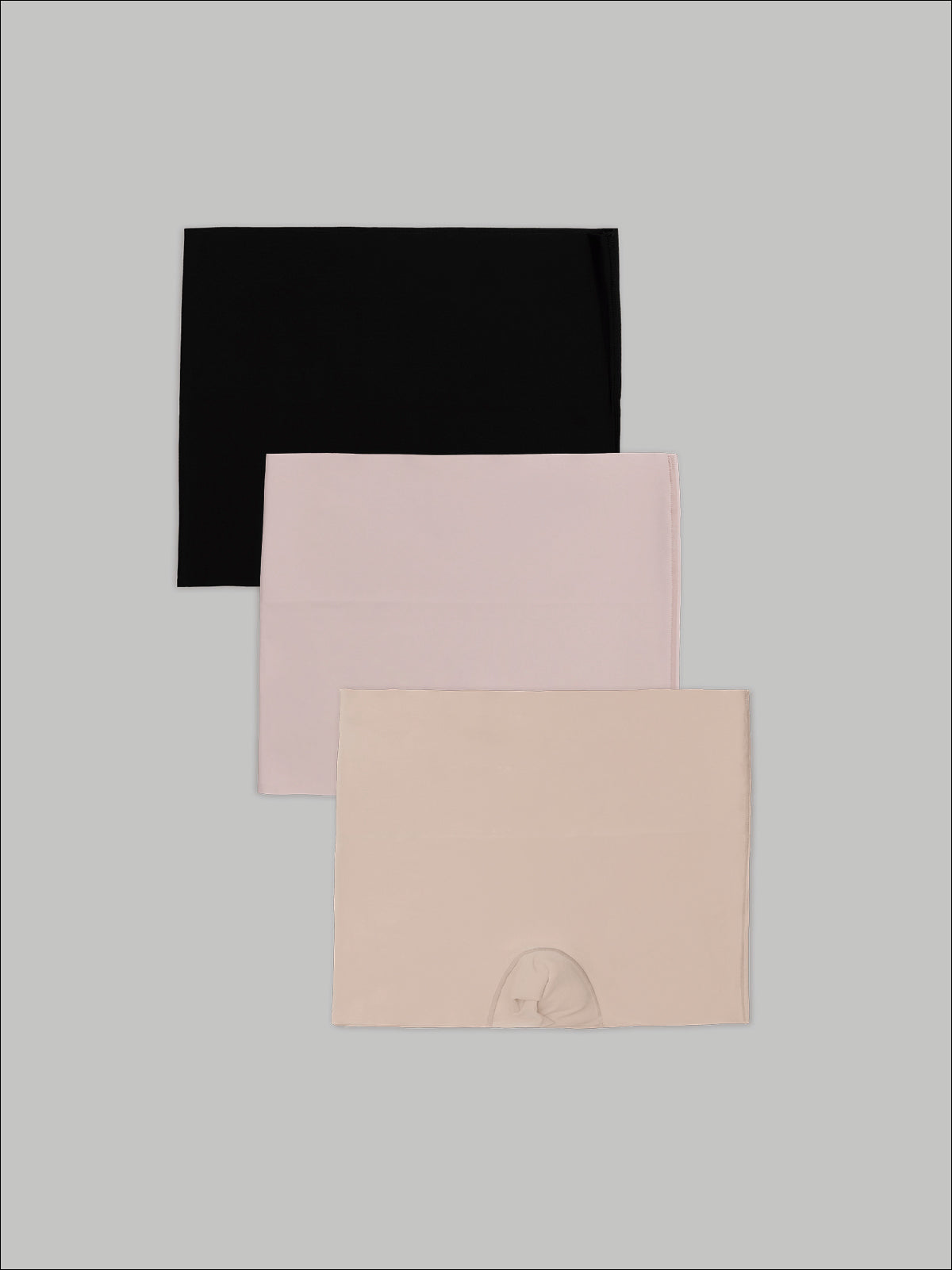 Kit com 3 Calcinhas Boxer Redutora Sem Costura Segunda Pele (1 Preto, 1 Bege e 1 Rose) - R$80,90 Cada