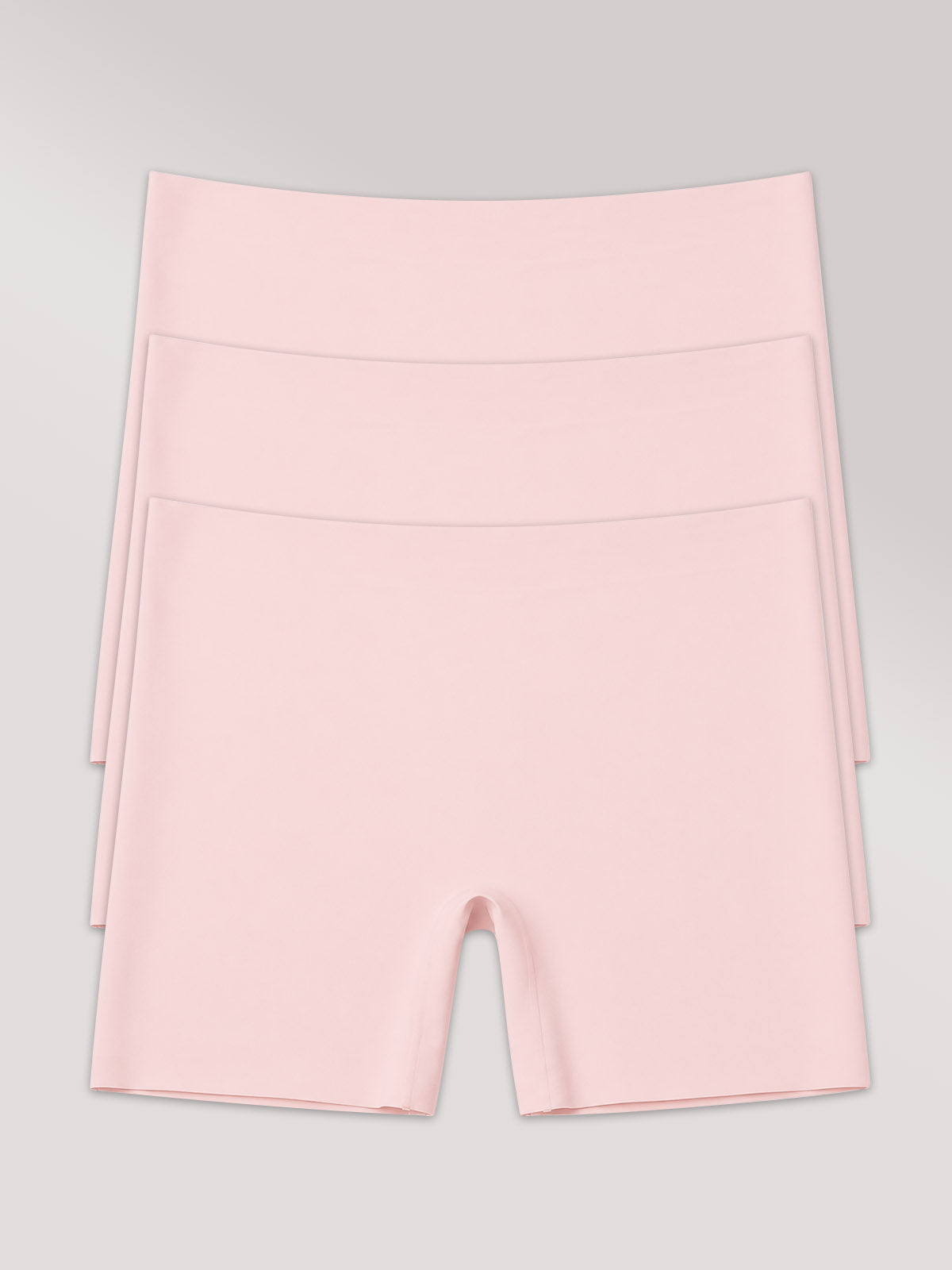 Kit com 3 Calcinhas Boxer Shorts Invisível Sem Costura Rose