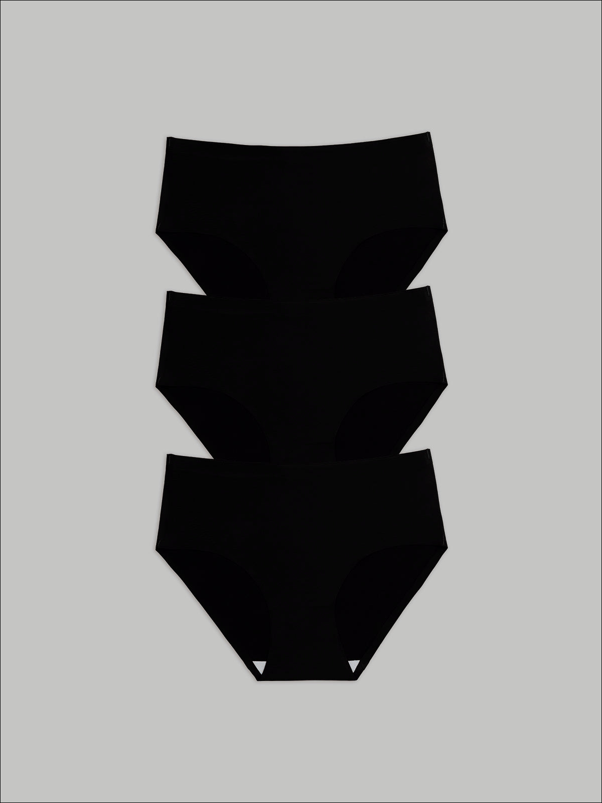 Kit com 3 Calcinhas Caleçon Sem Costura Segunda Pele Preto - R$53,90 Cada