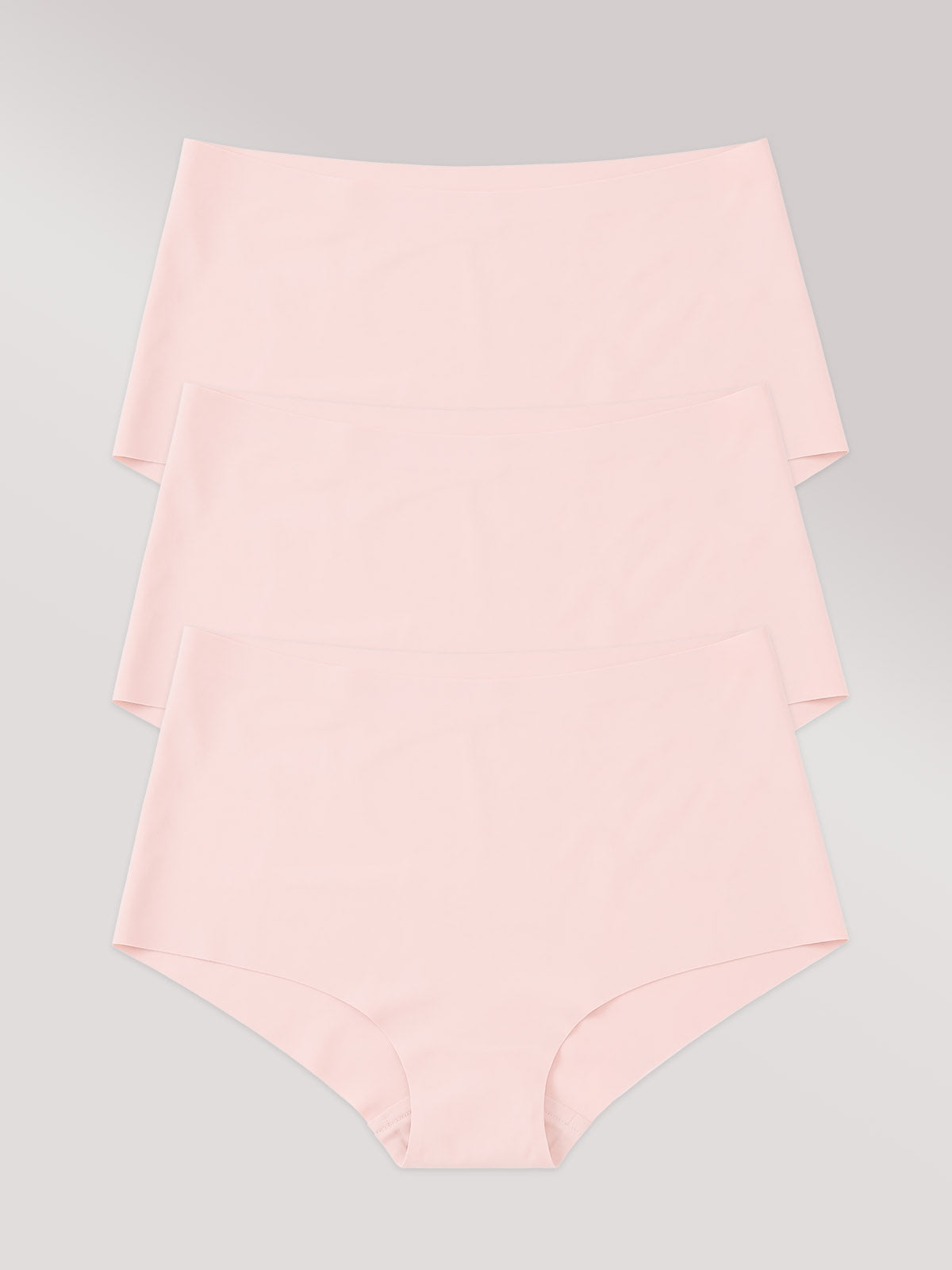 Kit com 3 Calcinhas Hot Pant Invisível Sem Costura Rose