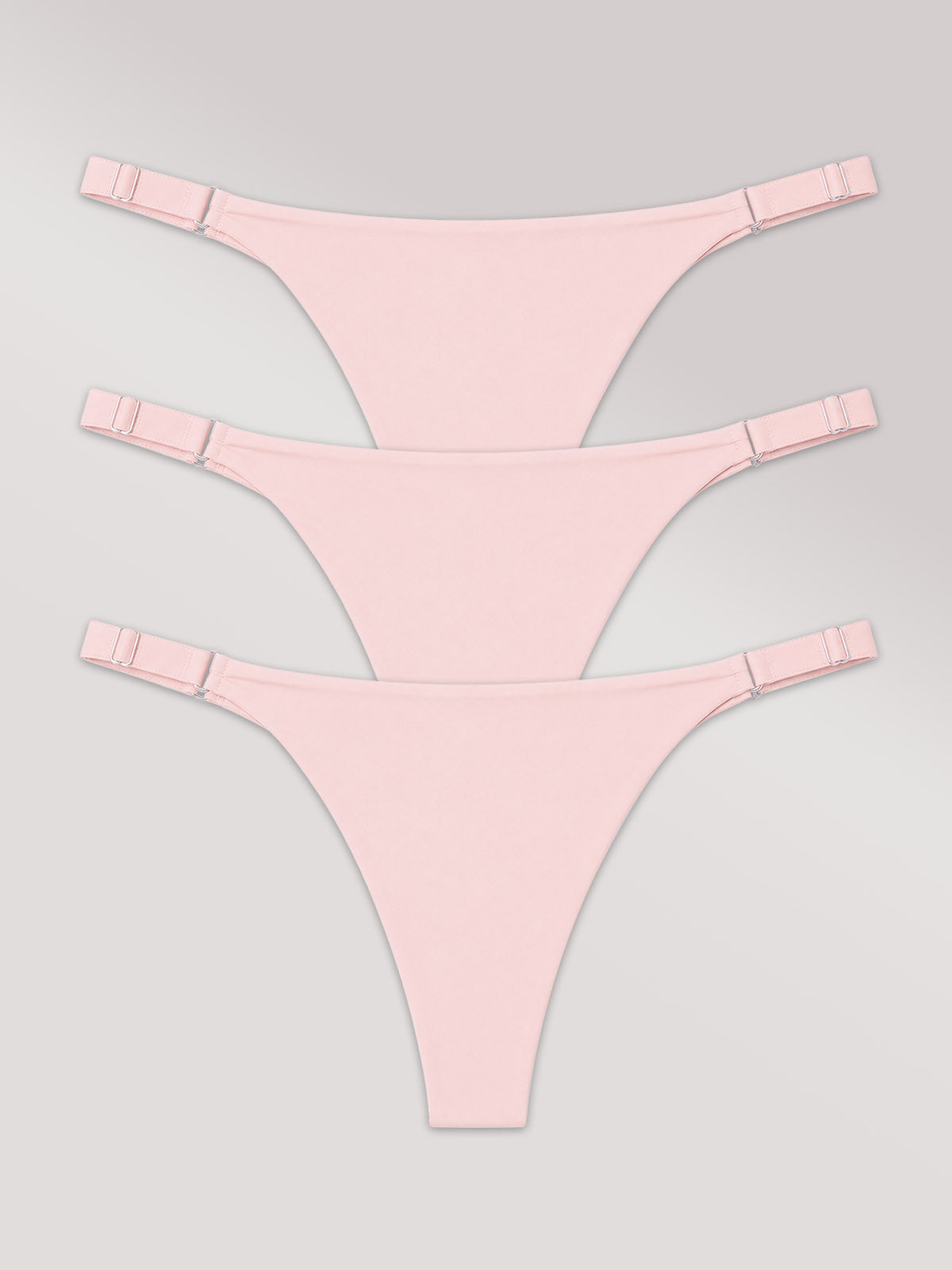 Kit com 3 Calcinhas Micro Fio Sem Costura Rose