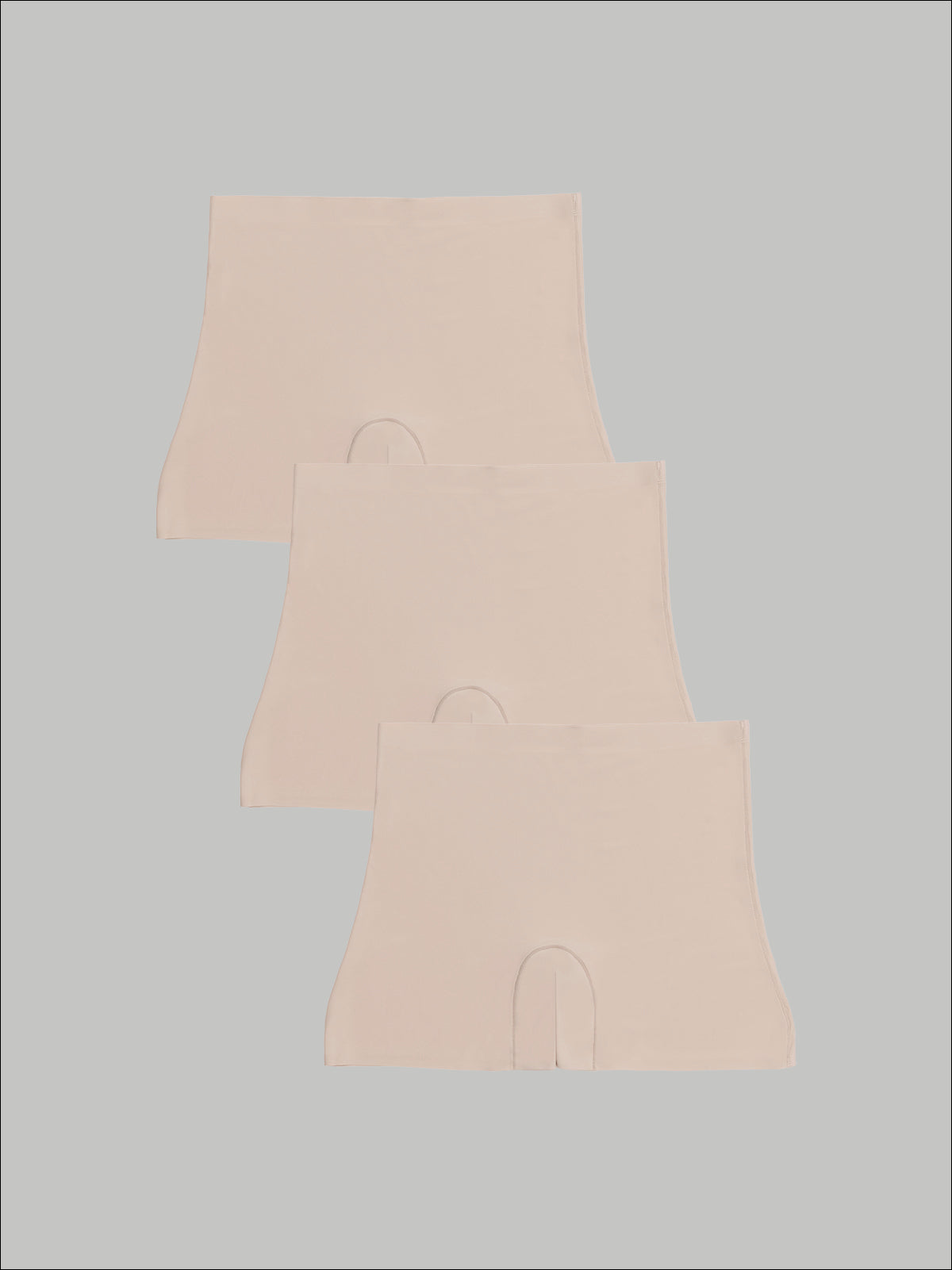 Kit com 3 Calcinhas Shorts Sem Costura Segunda Pele Bege -R$71,90 Cada