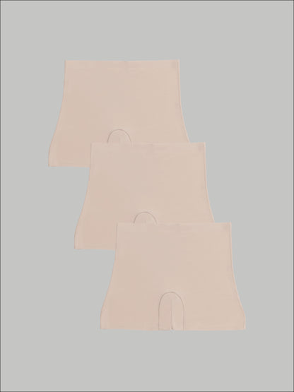 Kit com 3 Calcinhas Shorts Sem Costura Segunda Pele Bege -R$71,90 Cada