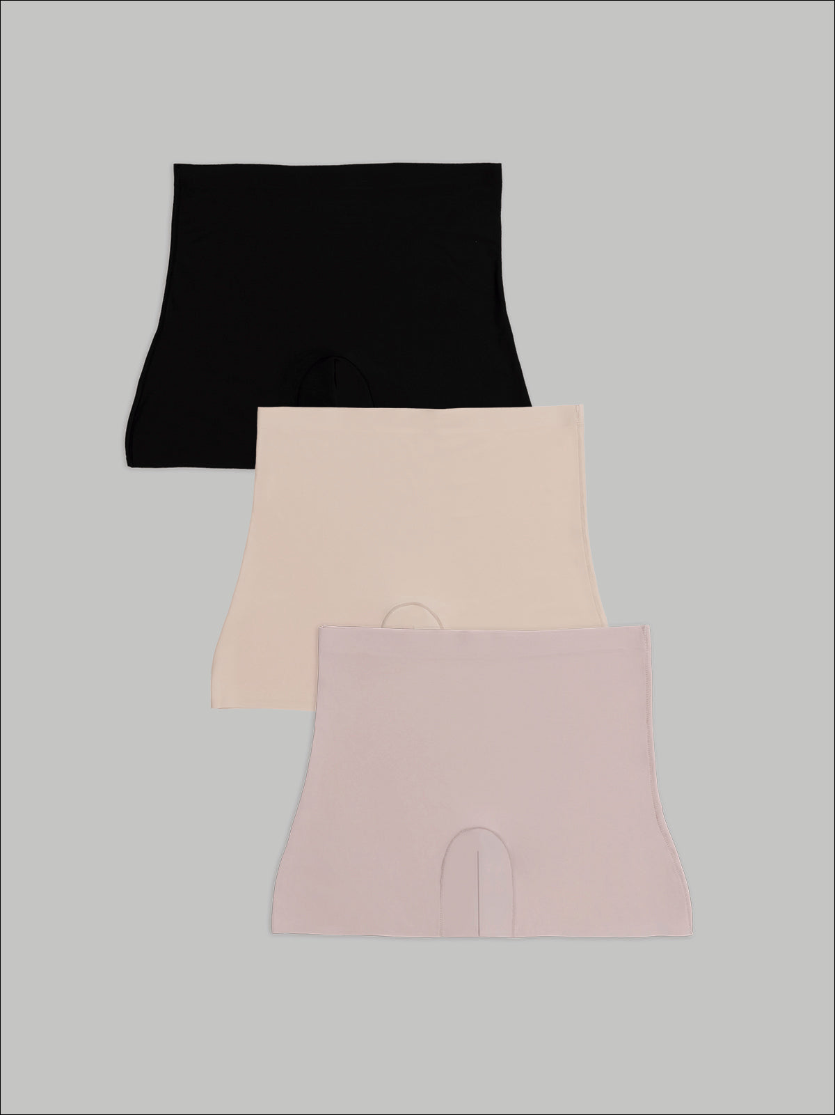 Kit com 3 Calcinhas Shorts Sem Costura Segunda Pele (1 Preto, 1 Bege e 1 Rose) - R$71,90 Cada