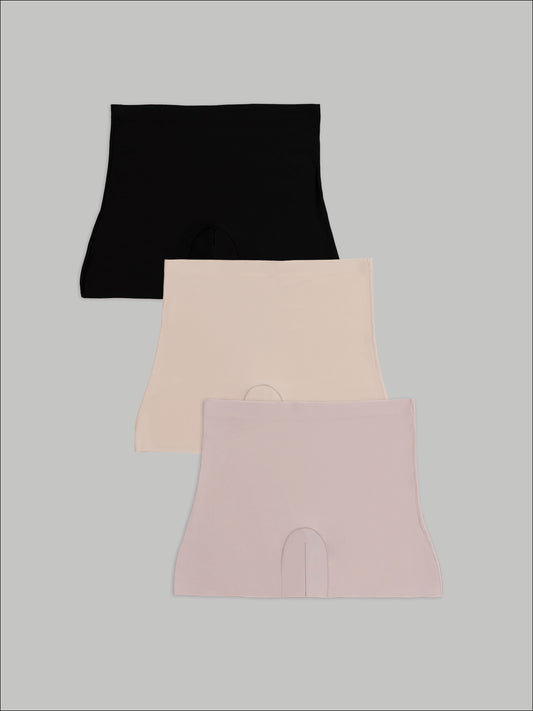 Kit com 3 Calcinhas Shorts Sem Costura Segunda Pele (1 Preto, 1 Bege e 1 Rose) - R$71,90 Cada