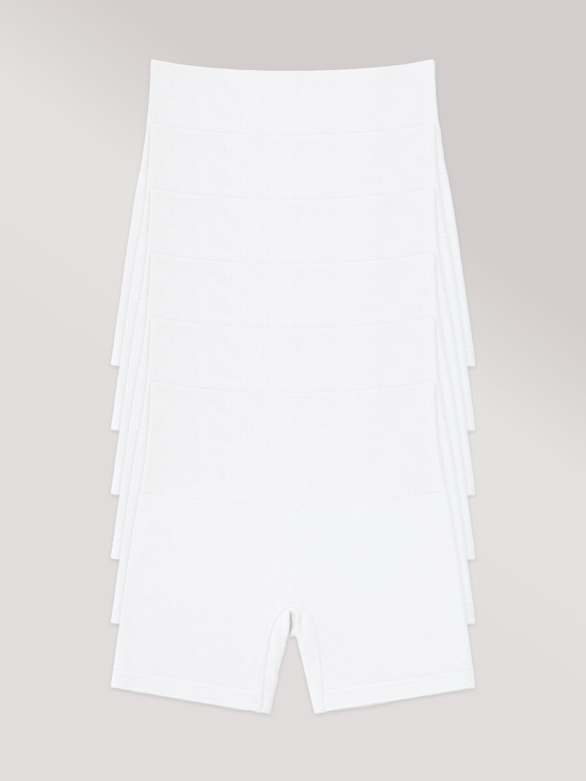 Kit com 6 Calcinhas Boxer Modeladora Sem Costura Premium Branco