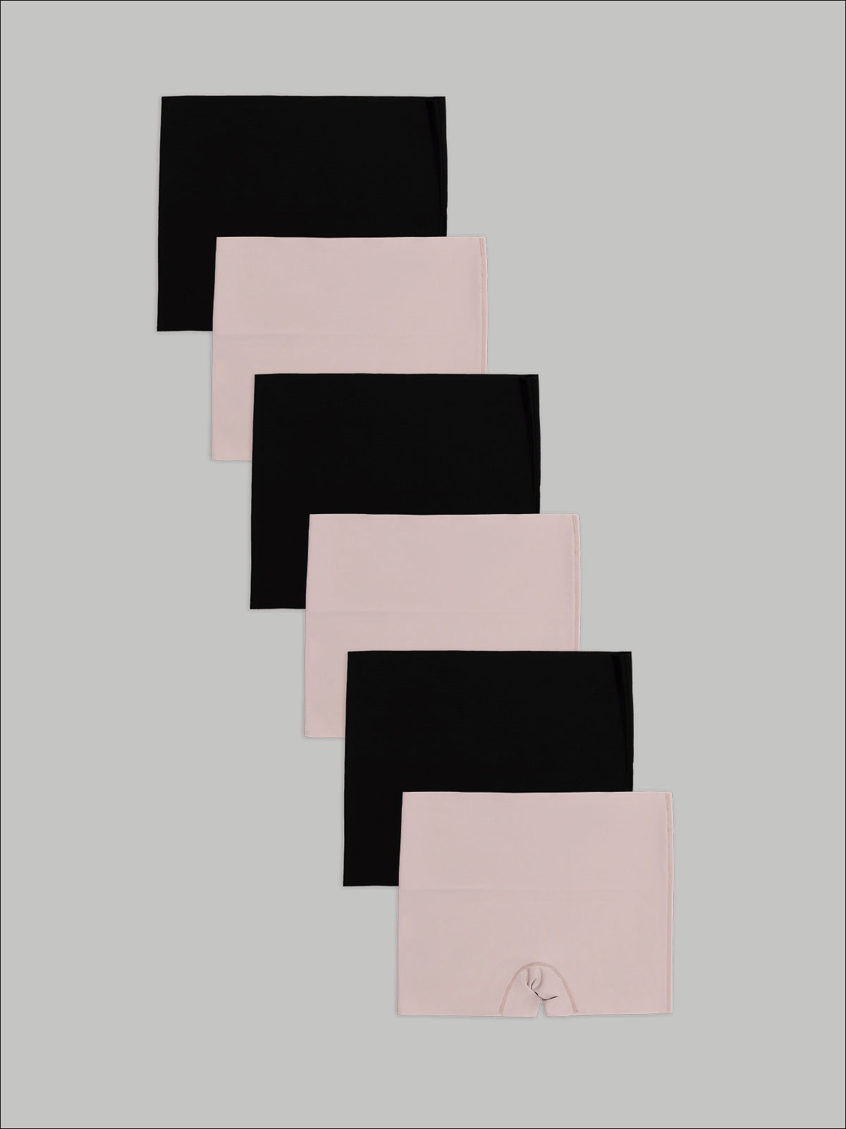 Kit com 6 Calcinhas Boxer Redutora Sem Costura Segunda Pele (3 Preto e 3 Rose) - R$71,90 Cada