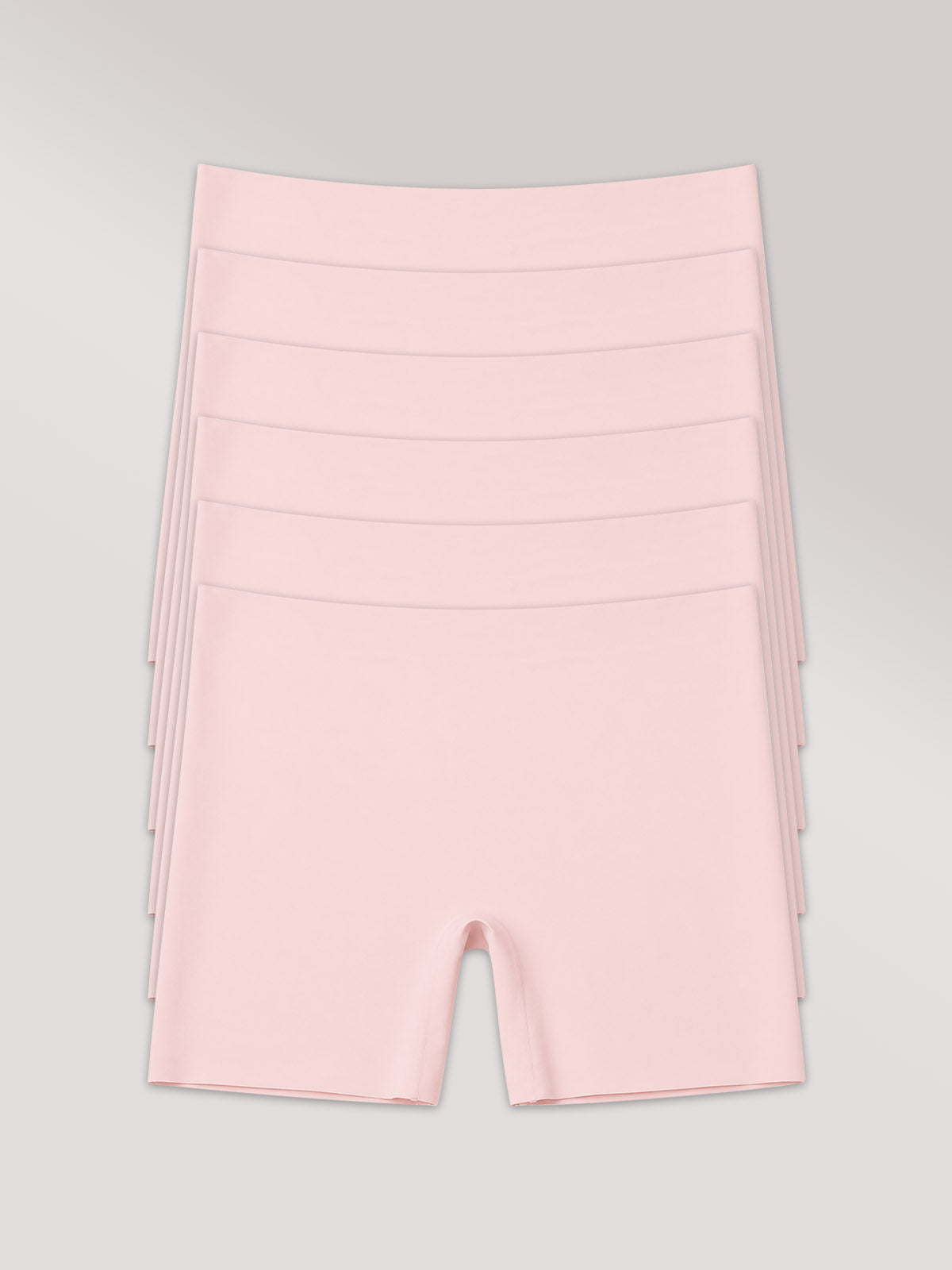 Kit com 6 Calcinhas Boxer Shorts Invisível Sem Costura Rose