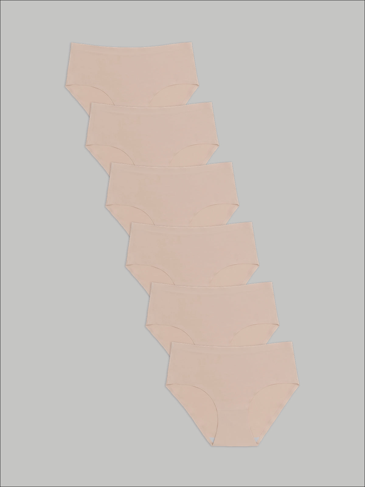 Kit com 6 Calcinhas Caleçon Redutora Sem Costura Segunda Pele Bege - R$63,90 cada