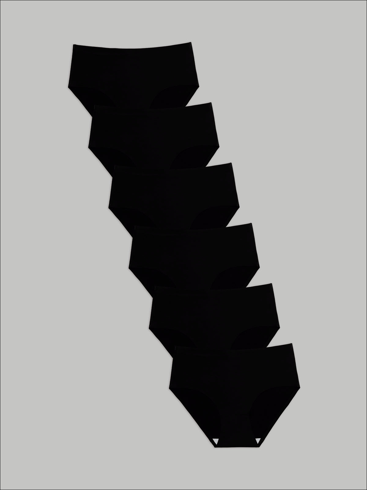 Kit com 6 Calcinhas Caleçon Sem Costura Segunda Pele Preto - R$47,90 Cada