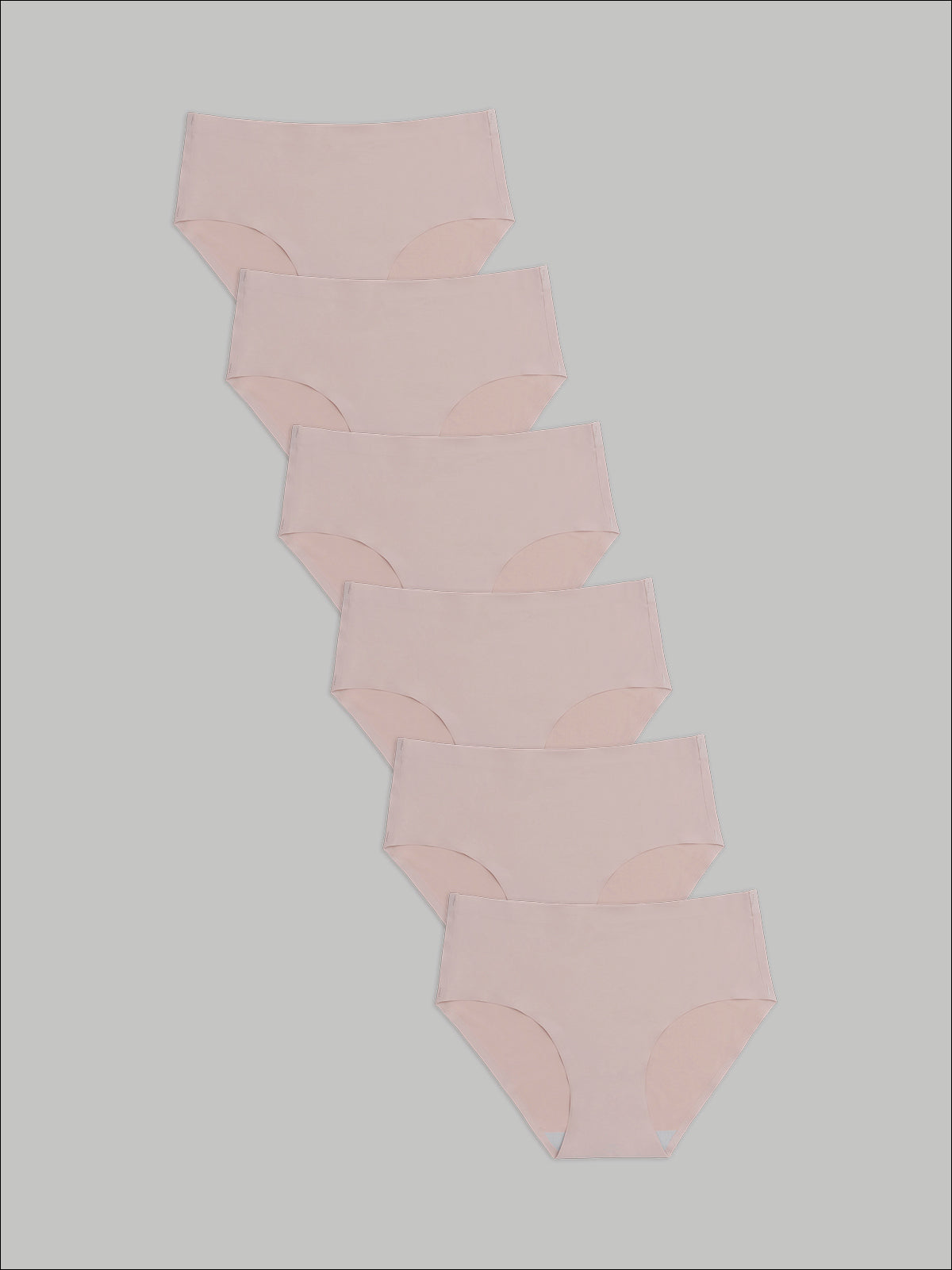 Kit com 6 Calcinhas Caleçon Sem Costura Segunda Pele Rose - R$47,90 Cada