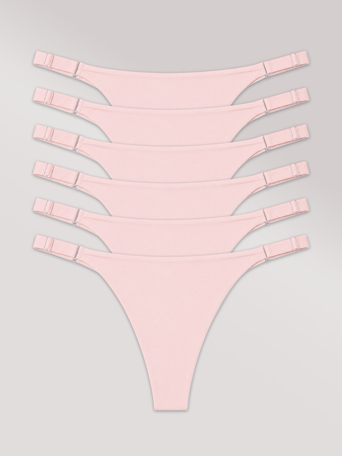 Kit com 6 Calcinhas Micro Fio Sem Costura Rose