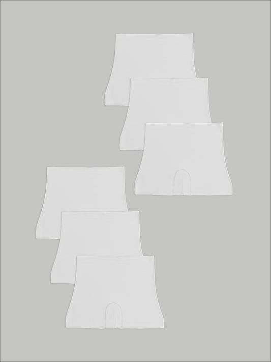 Kit com 6 Calcinhas Shorts Sem Costura Segunda Pele Branco - R$63,90 Cada