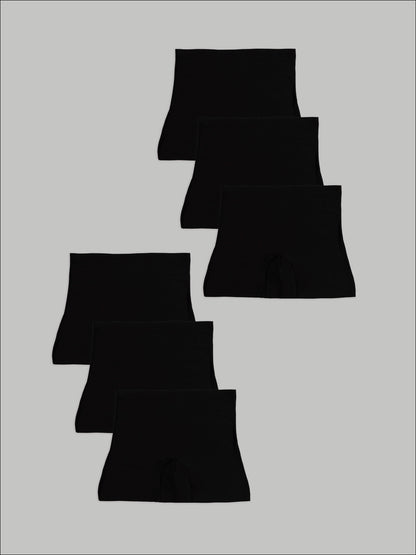 Kit com 6 Calcinhas Shorts Sem Costura Segunda Pele Preto - R$63,90 Cada