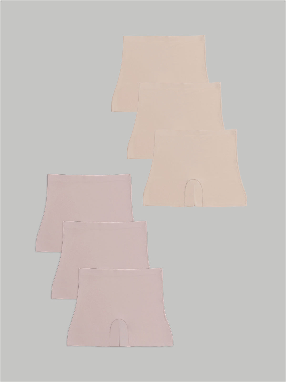 Kit com 6 Calcinhas Shorts Sem Costura Segunda Pele (3 Bege e 3 Rose) - R$63,90 Cada