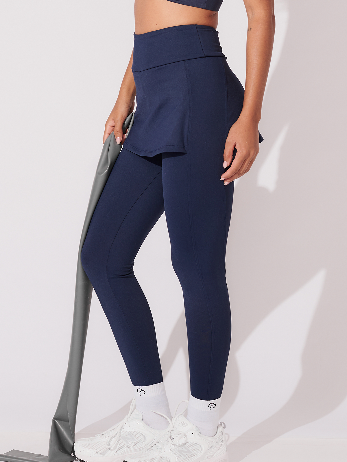 Calça Legging com Tapa Bumbum Azul Marinho