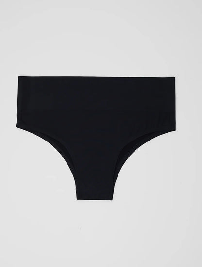 Kit com 10 Calcinhas Biquíni Redutora Sem Costura Segunda Pele (5 Preto e 5 Bege)