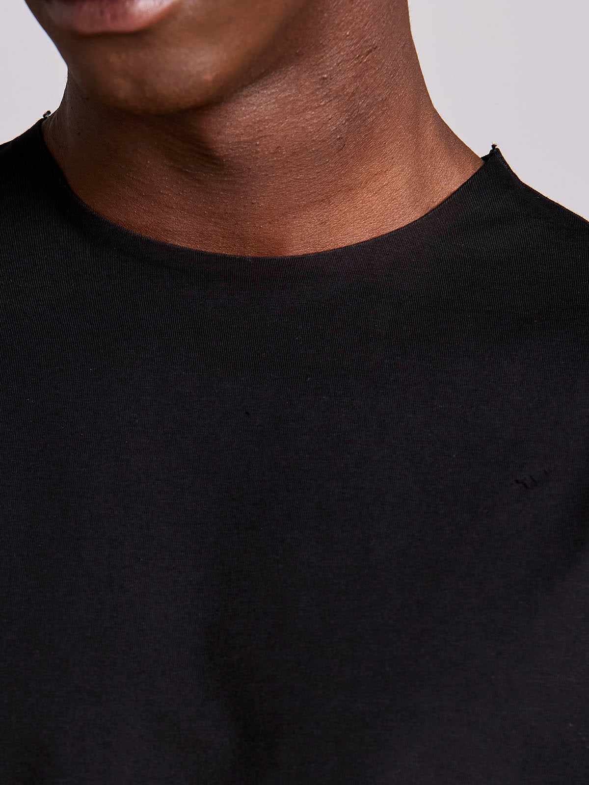 Camiseta Masculina Manga Curta Algodão Premium Sem Costura Preto