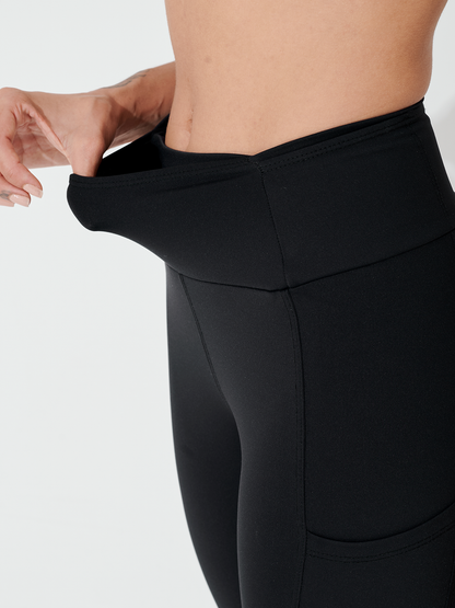 Calça Legging 6 Bolsos Preto