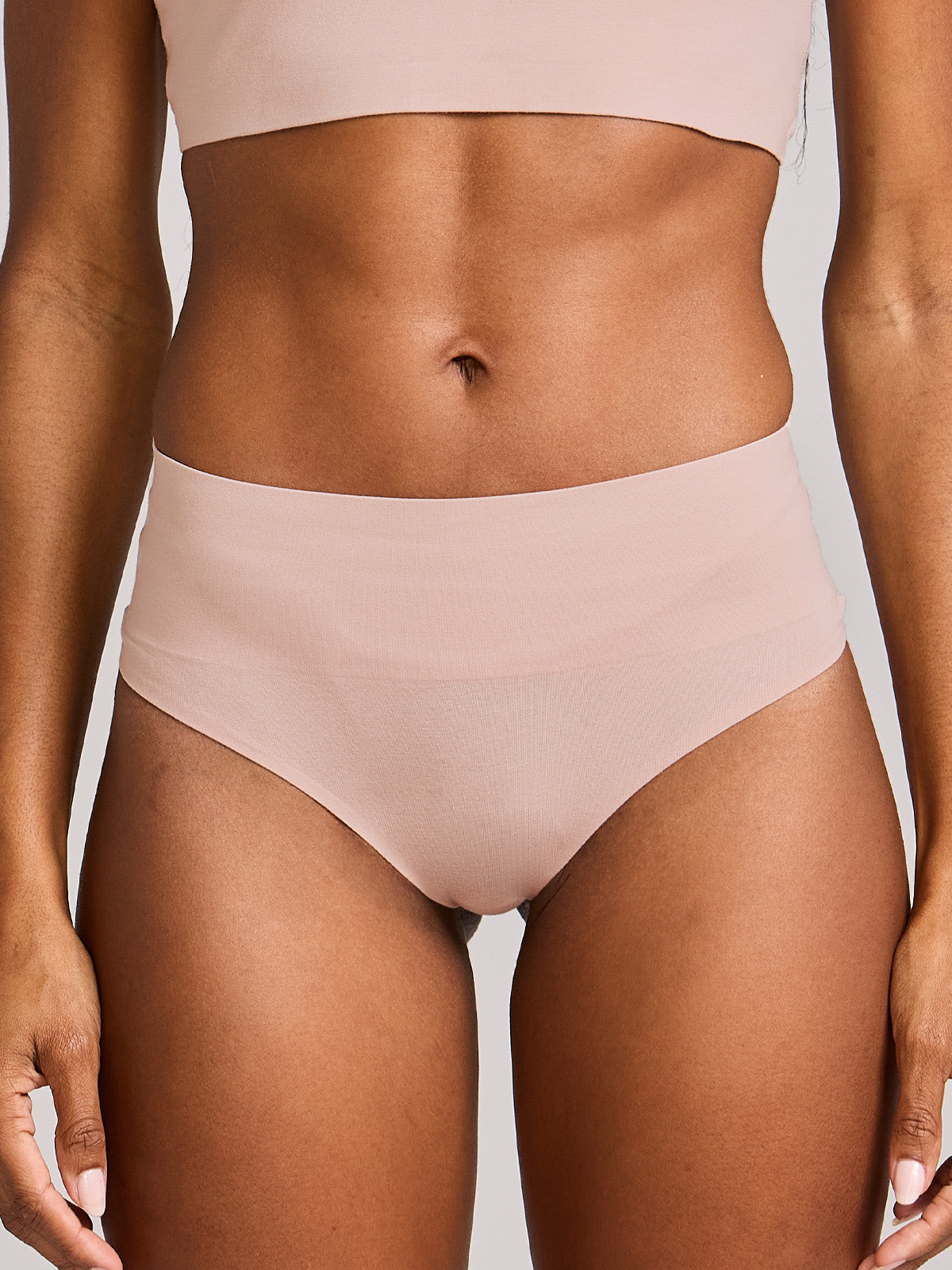 Calcinha Fio Dental Redutora Algodão Premium Sem Costura Rose