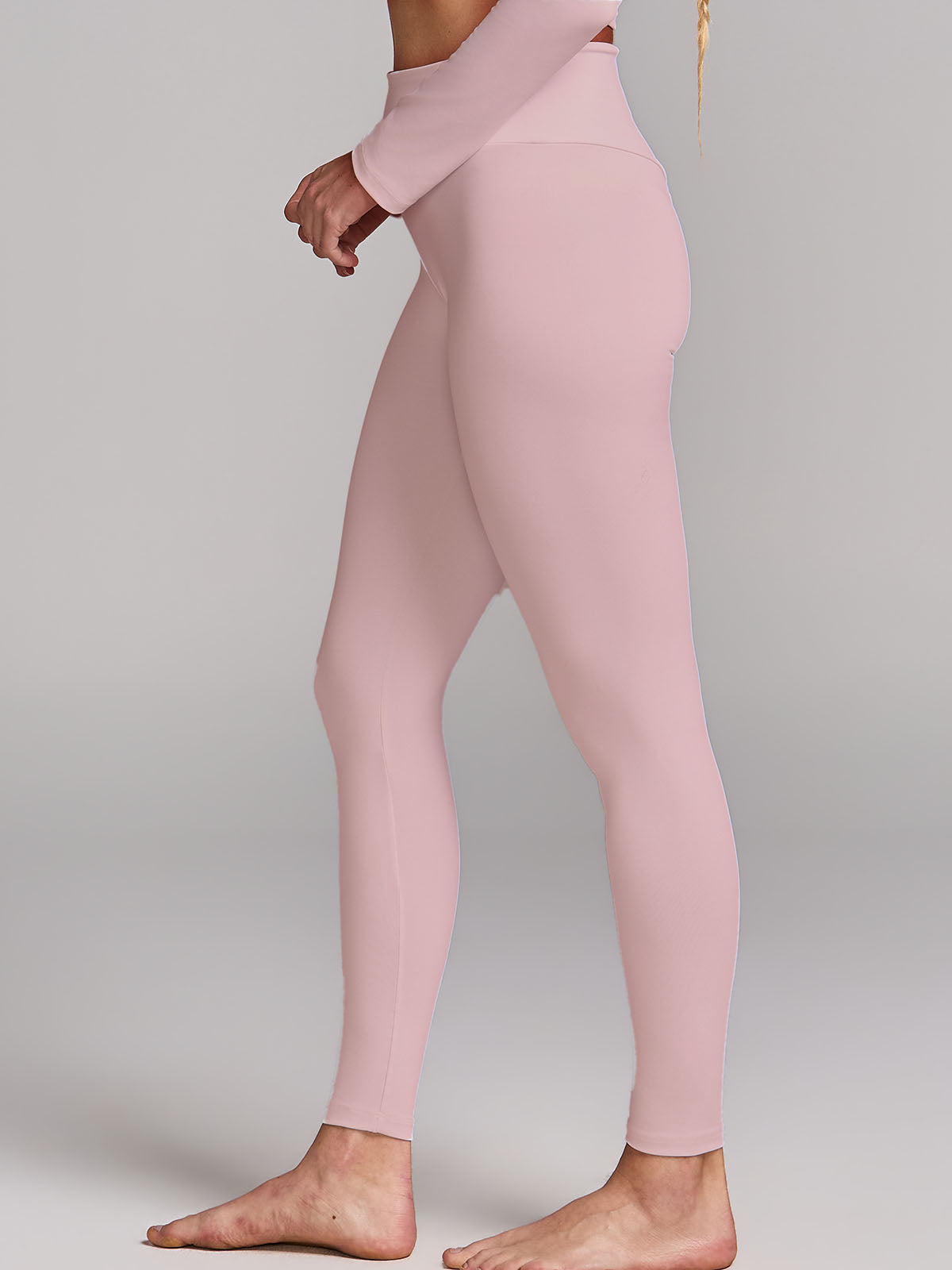 Calça Legging Levanta Bumbum Cós Em V Rose