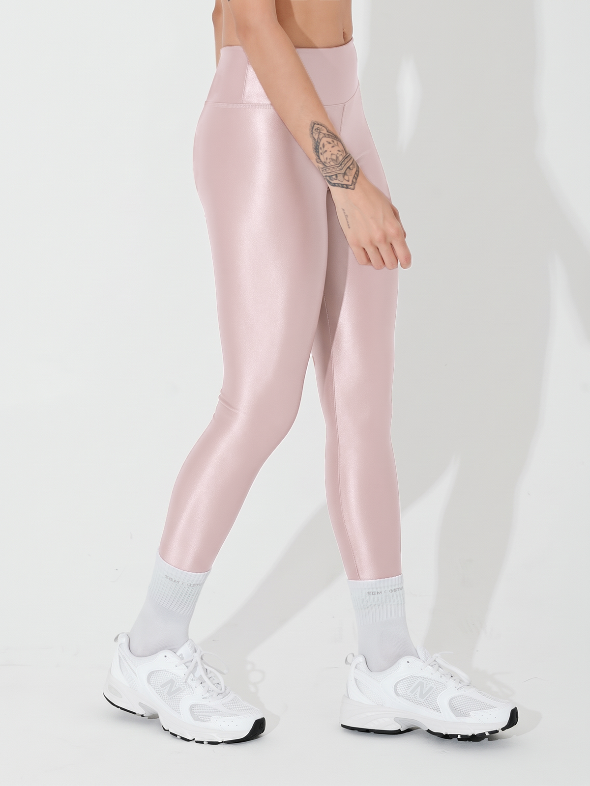 Calça Legging Brilho Cirre Rose