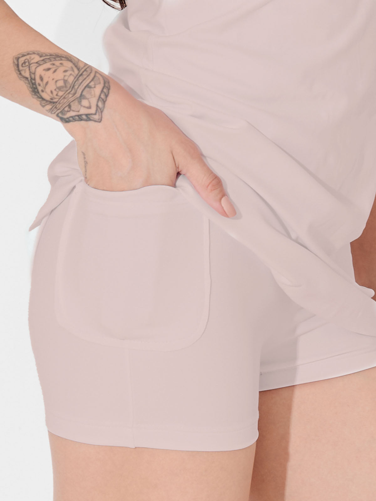 Vestido Fitness Essencial com Costas Nadador Rose