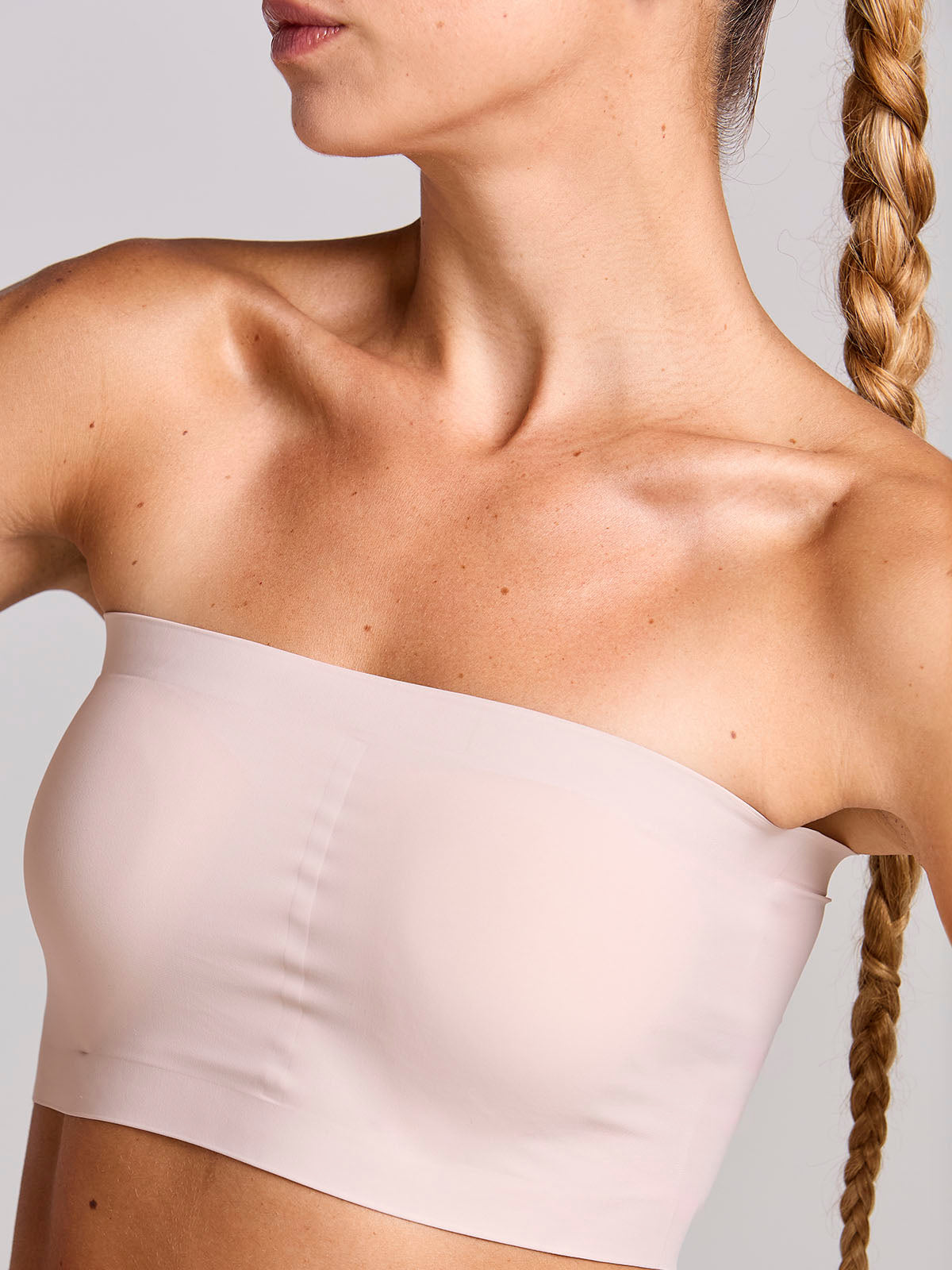 Top Faixa Sem Costura com Bojo Removível Rose