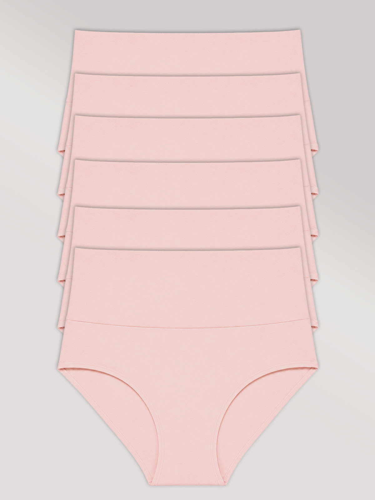 Kit com 6 Calcinhas Biquíni Redutora Algodão Premium Sem Costura Rose