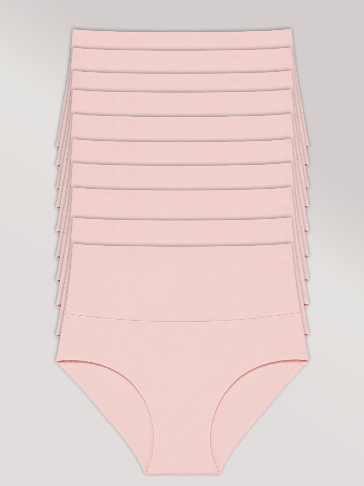 Kit com 10 Calcinhas Biquíni Redutora Algodão Premium Sem Costura Rose