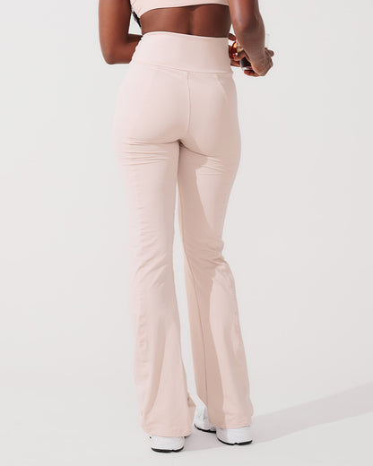 Calça Flare Bailarina Bege