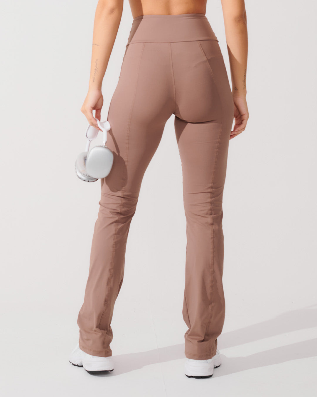 Calça Flare Bailarina Marrom Cacau