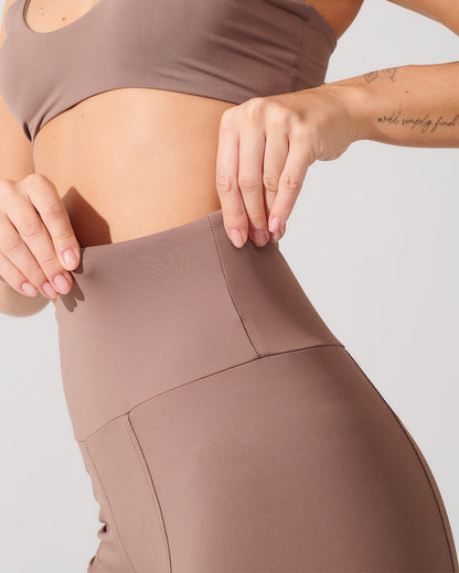 Calça Flare Bailarina Marrom Cacau