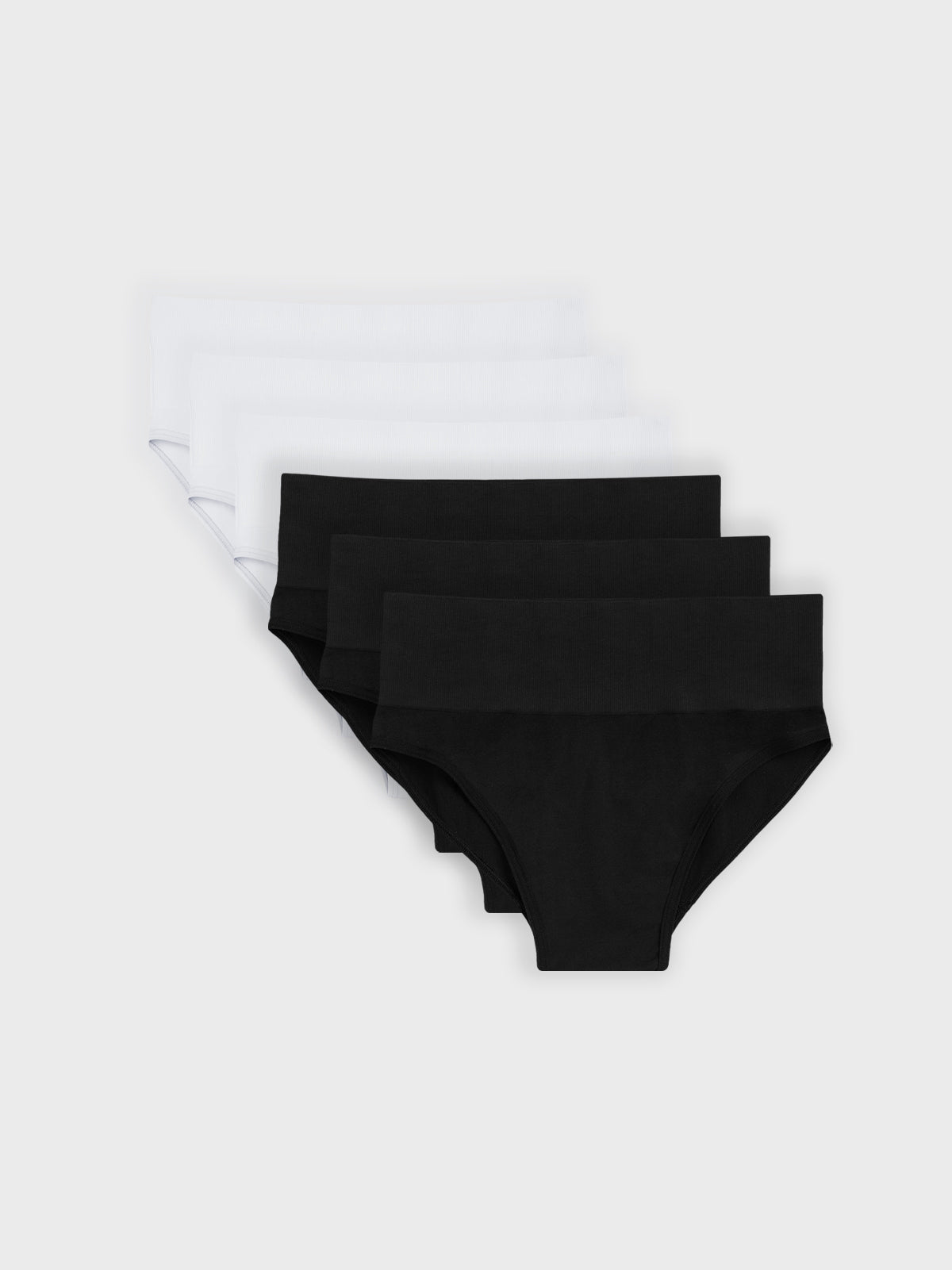 Kit com 6 Calcinhas Caleçon Redutora Sem Costura Premium (3 Preto e 3 Branco)