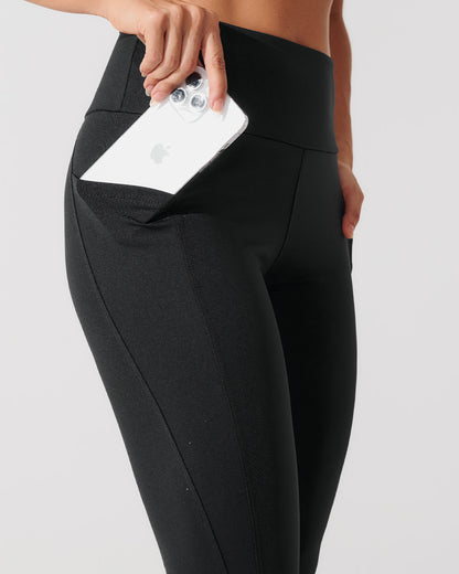 Calça Legging de Compressão com Forro Preto