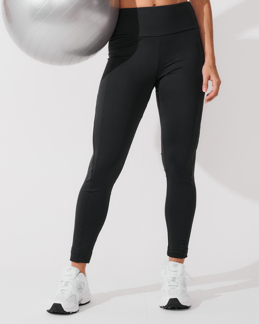 Calça Legging de Compressão com Forro Preto