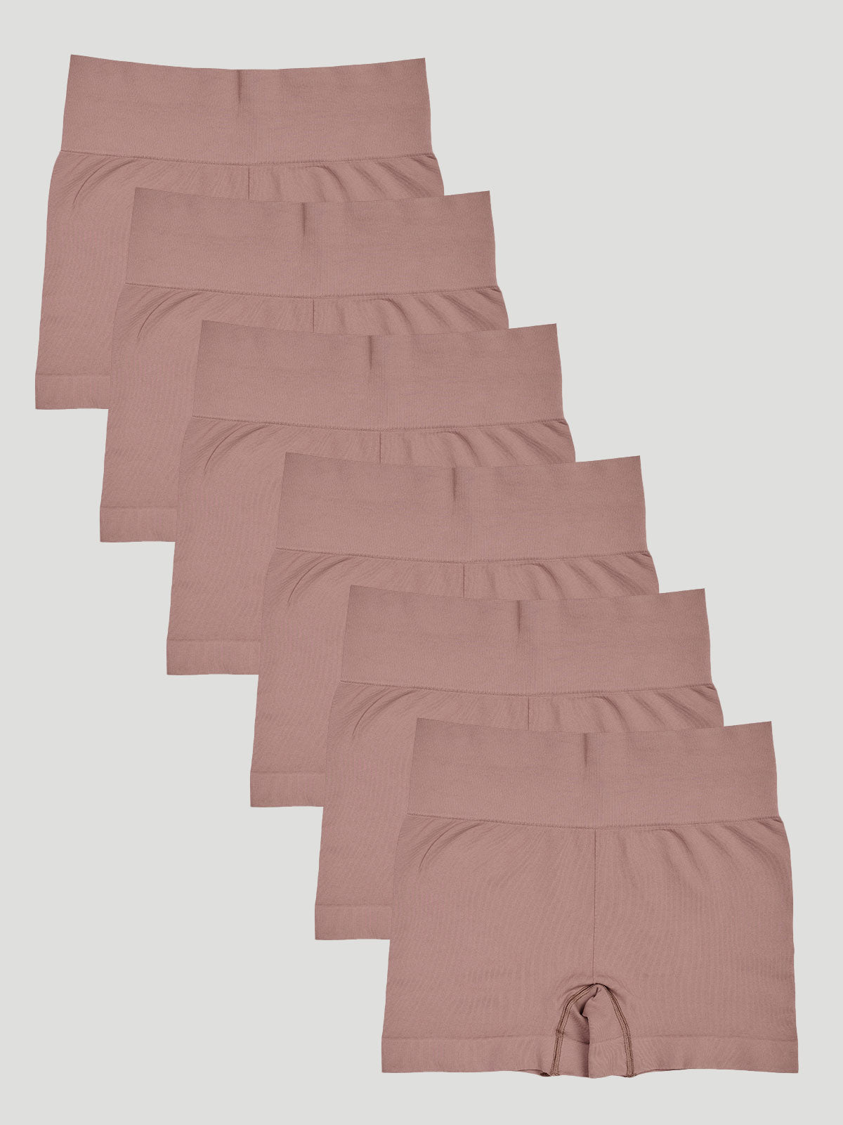 Kit com 6 Calcinhas Boxer Modeladora Sem Costura Premium Marrom Cacau - R$74,98 cada