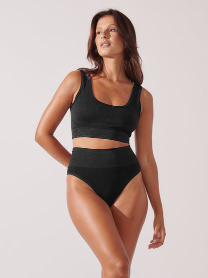 Conjunto Sutiã Modelador + Calcinha Biquíni Redutora Premium Preto